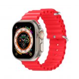 Strap for Apple Watch Ultra Ocean Band silicone 38/40/41mm L red (6)