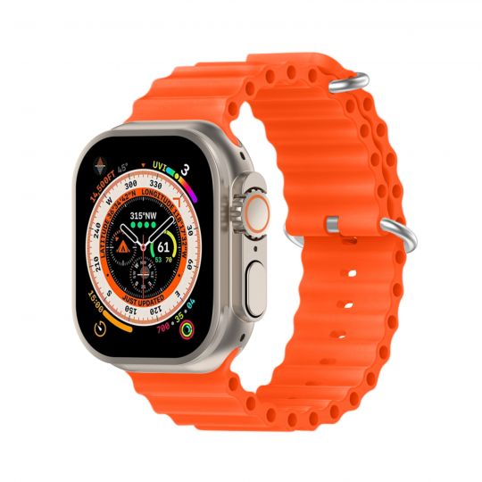 Armband für Apple Watch Ultra Ocean Band silikon 38/40/41mm L orange (9)