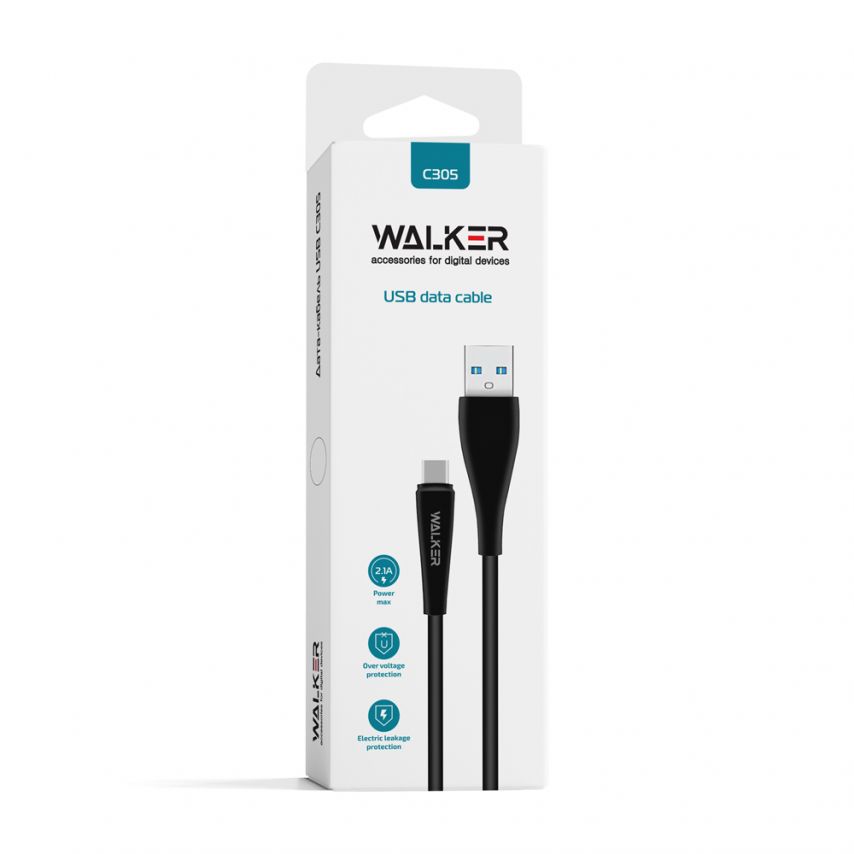USB-Kabel WALKER C305 Type-C weiß