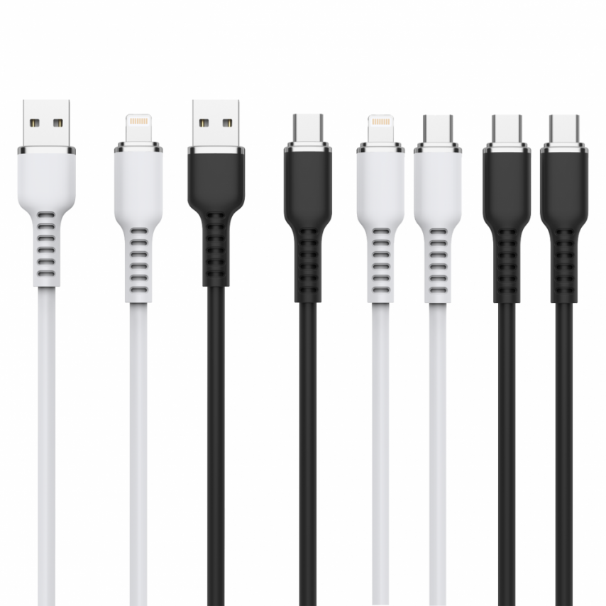 USB-Kabel WALKER C795 Lightning schwarz