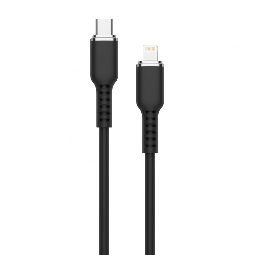 Kabel WALKER C795 Type-C - Lightning schwarz