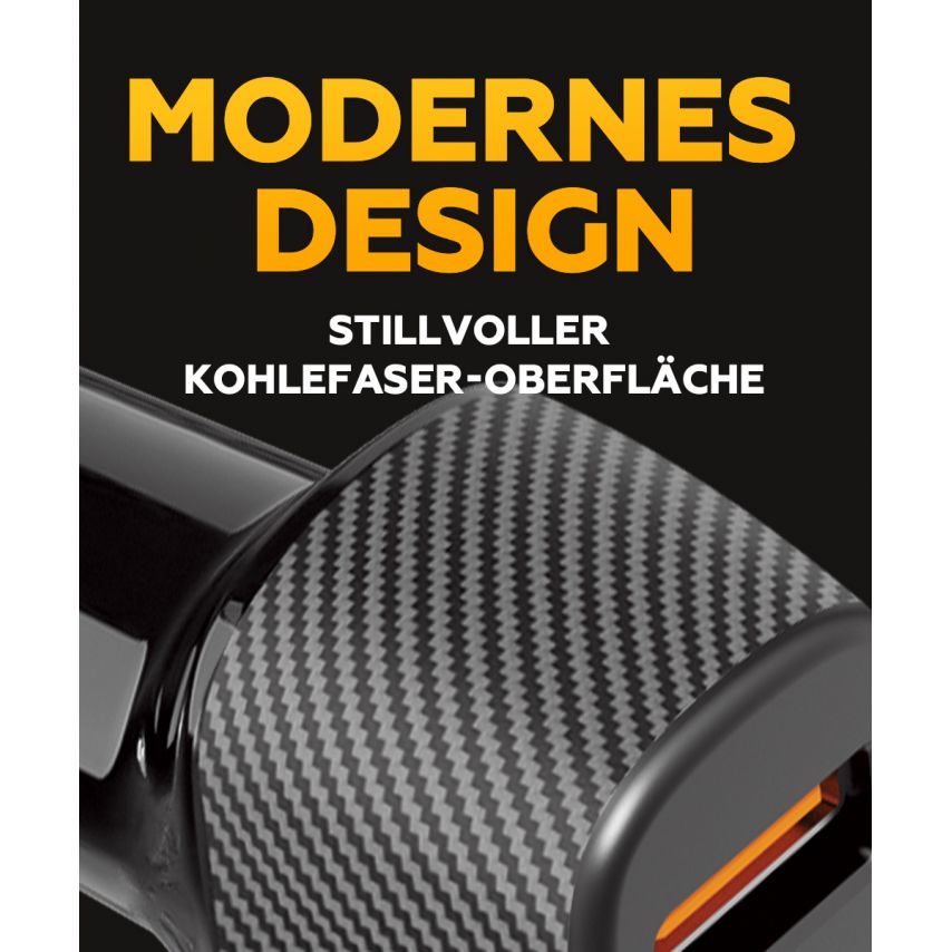 Autoladegerät (Adapter) WALKER WCR-35 QC3.0_18W / PD_30W / 48W Max schwarz