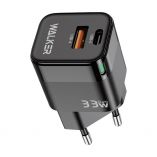 Network Charger (Adapter) WALKER WH-43 33W GAN PD_33W / QC3.0_18W black - Buy for 8.45 € in Germany