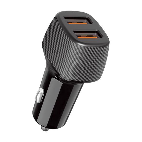 Car Charger (Adapter) WALKER WCR-33 QC3.0 2USB / 36W black