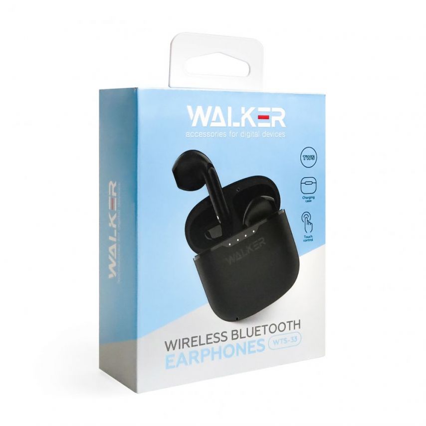 Bluetooth Earphones WALKER WTS-33 black