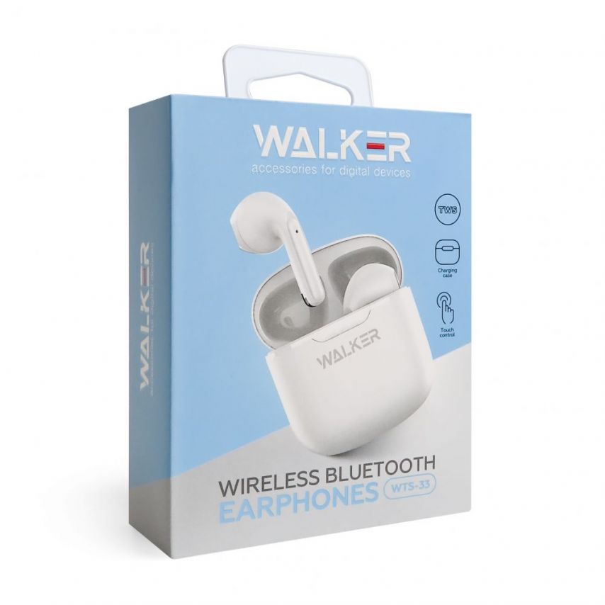 Bluetooth Earphones WALKER WTS-33 white