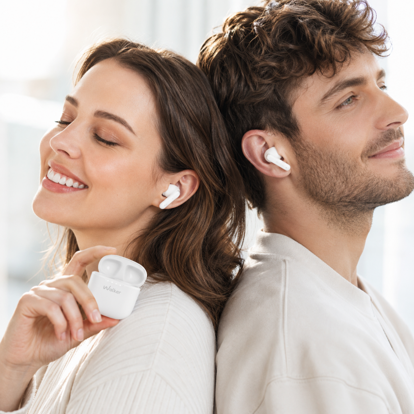Bluetooth-Kopfhörer WALKER WTS-33 weiß