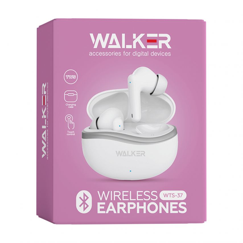 Bluetooth Earphones WALKER WTS-37 white