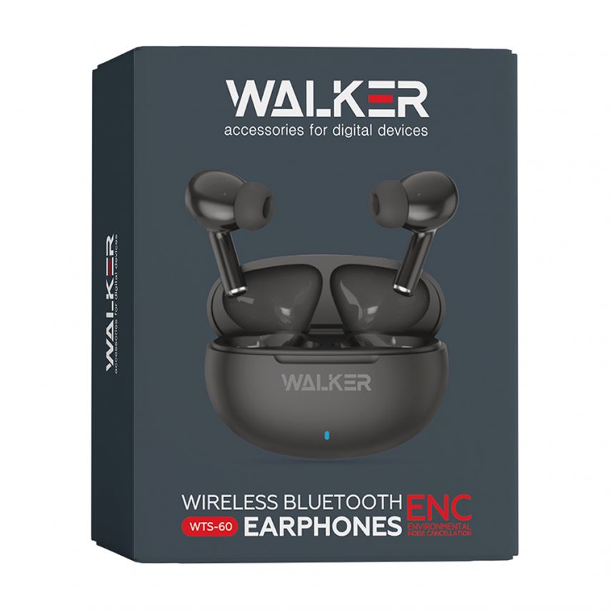 Bluetooth-Kopfhörer WALKER WTS-60 ENC schwarz