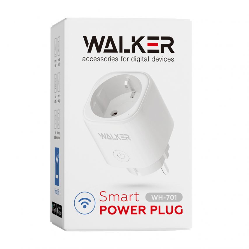 Smart Power Plug WALKER WH-701 white