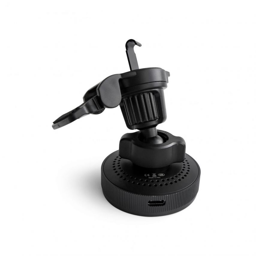 Support de voiture WALKER CX-055 Magsafe 15W magnétique dans la grille de ventilation avec fonction de charge sans fil noir
