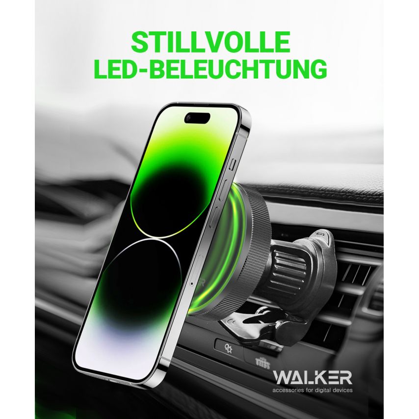 Magnetic Car Holder WALKER CX-055 Magsafe 15W black