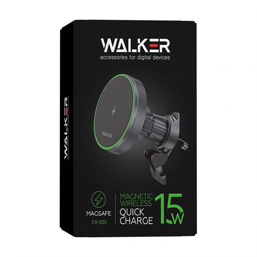 Magnetic Car Holder WALKER CX-055 Magsafe 15W black