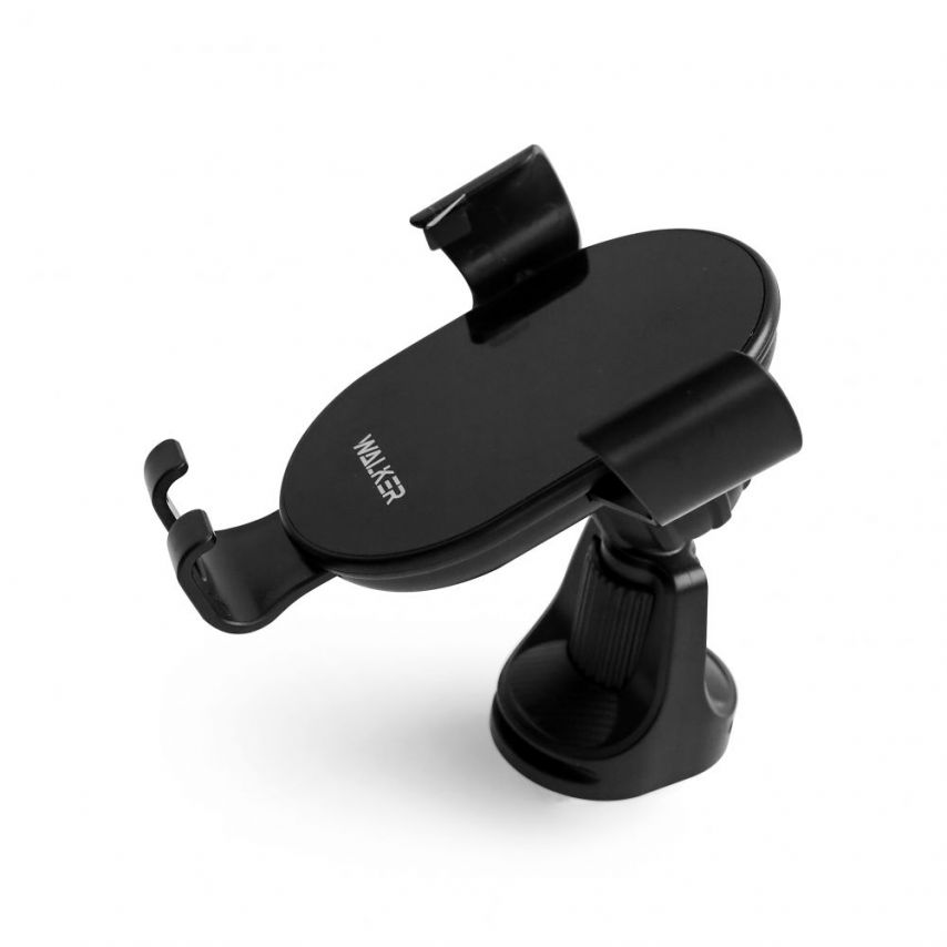 Support de voiture WALKER CX-051 Gravity 15W dans la grille de ventilation avec fonction de charge sans fil noir