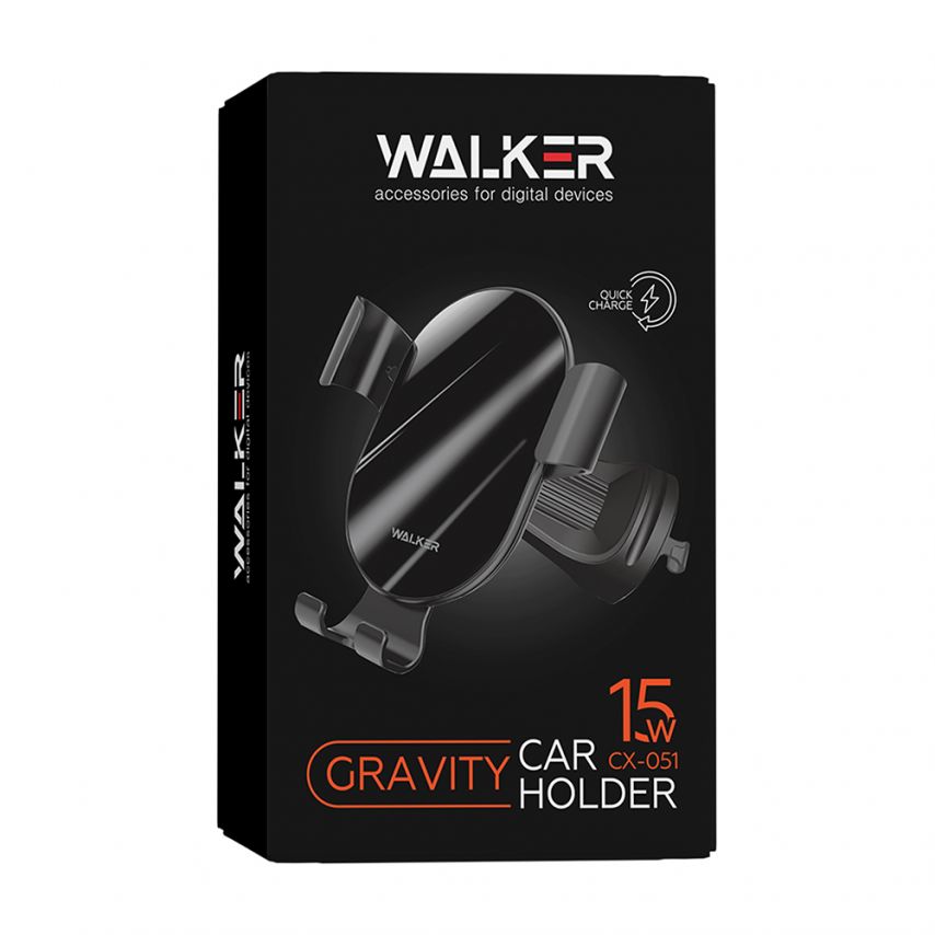 Autohalterung WALKER CX-051 Gravity 15W schwarz