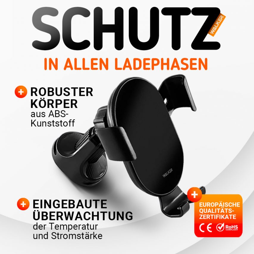 Autohalterung WALKER CX-051 Gravity 15W schwarz