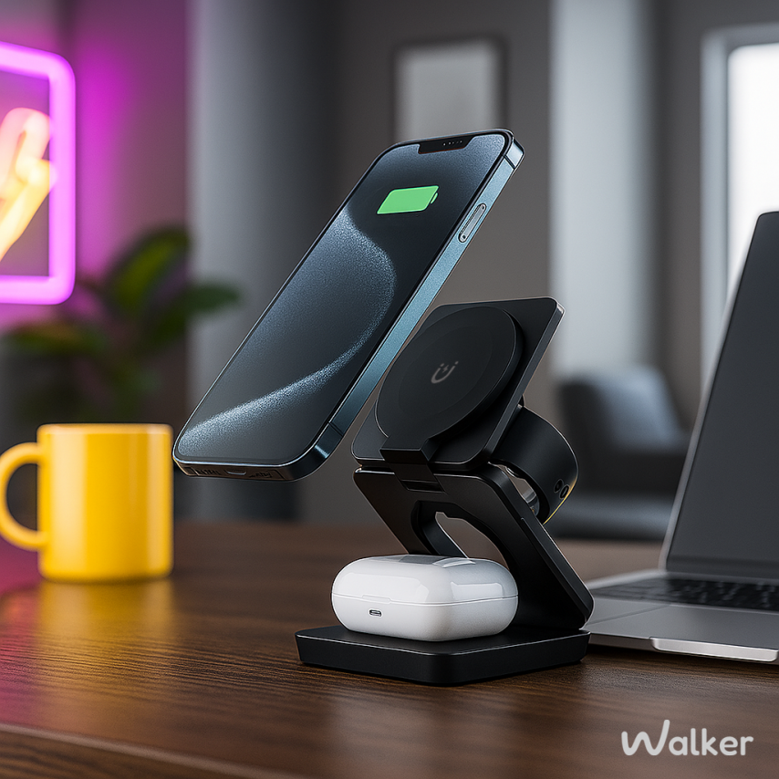 Car Holder WALKER CX-057 Smart Sensor 15W black/grey