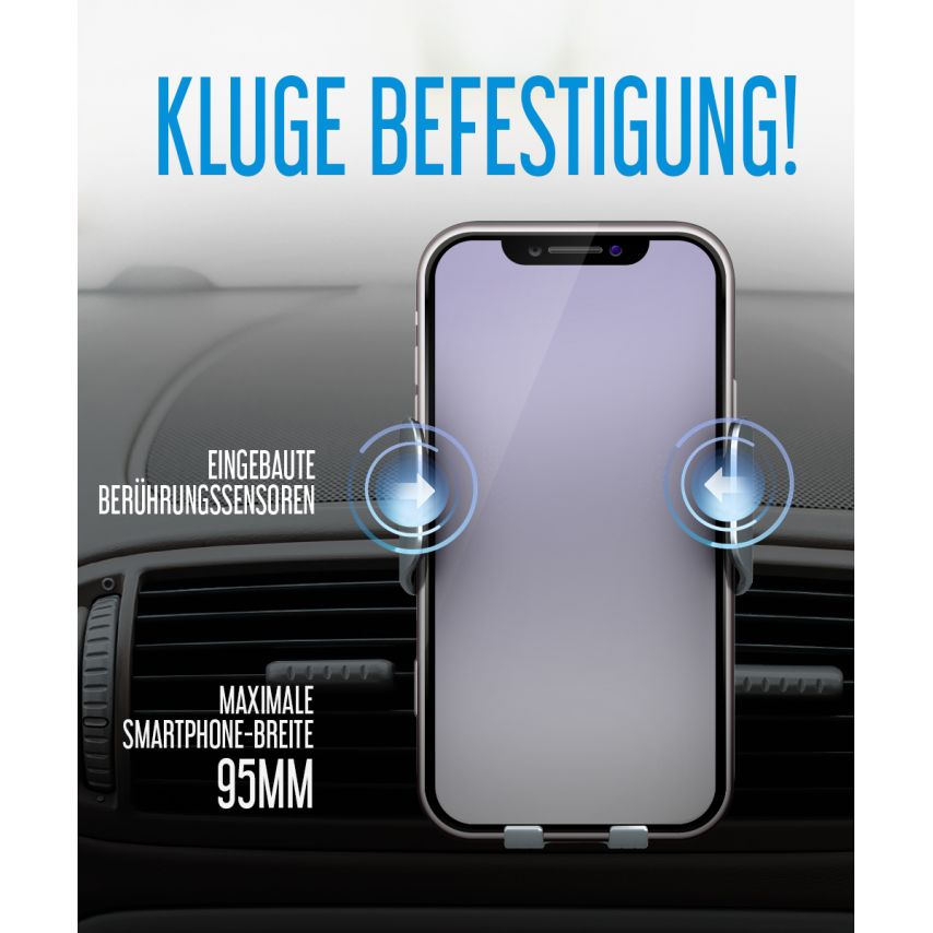 Car Holder WALKER CX-057 Smart Sensor 15W black/grey