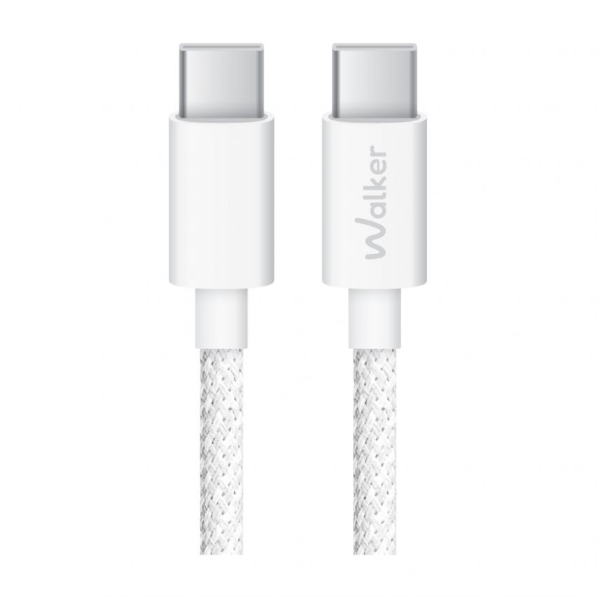 Kabel WALKER C860 Type-C - Type-C 60W weiß