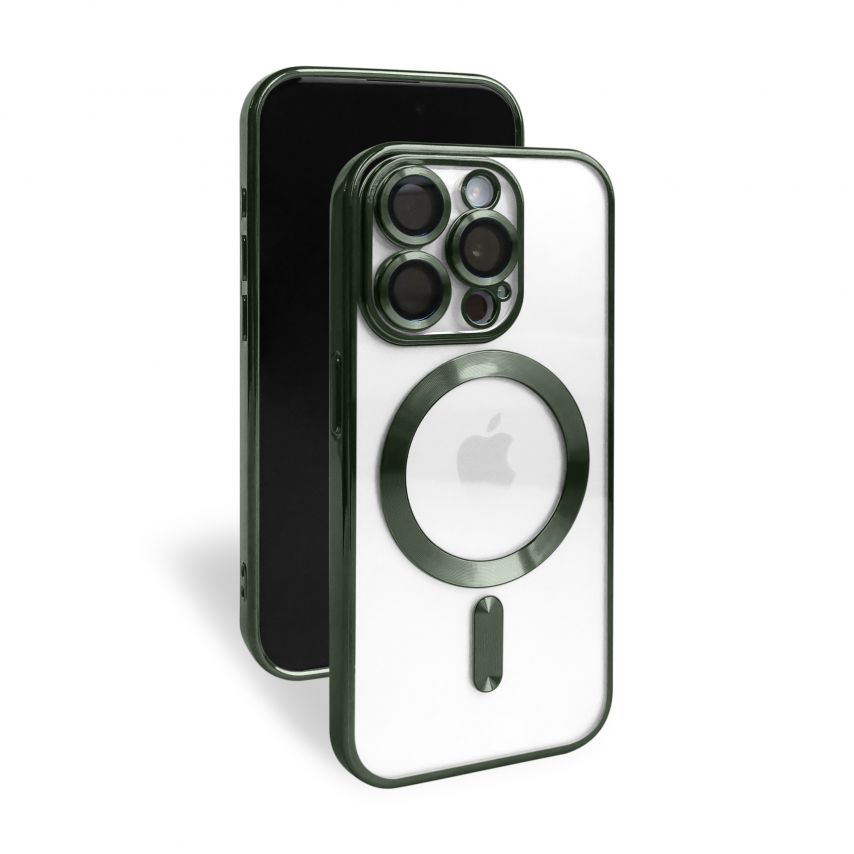 Coque pour Apple iPhone 15 compatible avec MagSafe olive (8)