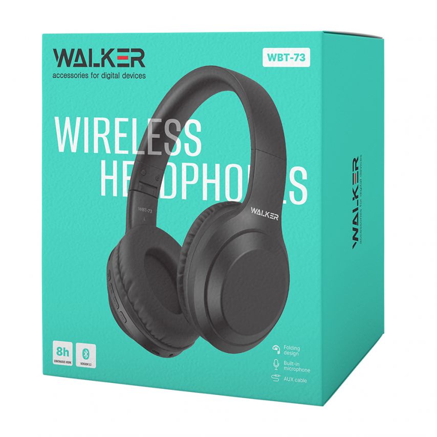 Bluetooth Earphones WALKER WBT-73 black