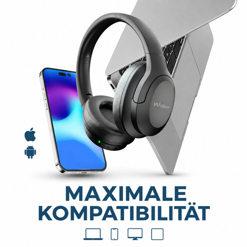 Casque Bluetooth WALKER BIG WBT-75 noir
