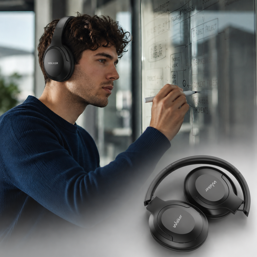 Casque Bluetooth WALKER BIG WBT-75 noir