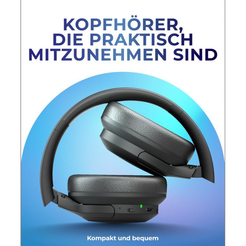 Bluetooth Headphones WALKER WBT-75 black