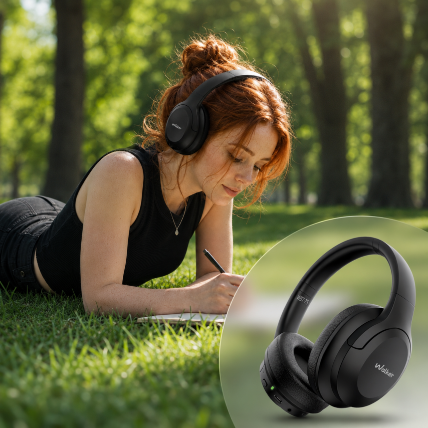 Casque Bluetooth WALKER BIG WBT-75 noir