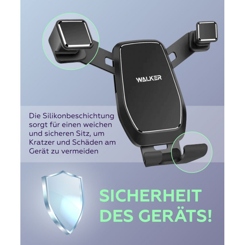 Autohalterung WALKER CX-017 Gravity schwarz