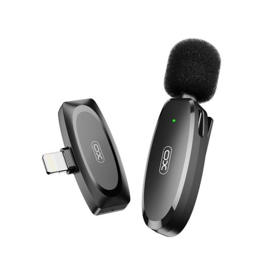 Microphone-cravate XO MKF08B avec connecteur Lightning noir