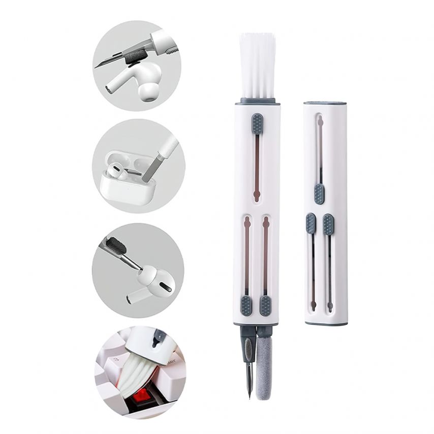 Universal-Reinigungsset für Mobil- und Computergadgets WALKER CW-001 weiß/grau