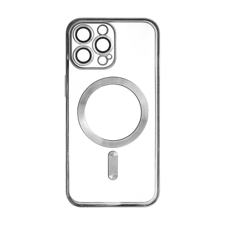 Hülle mit MagSafe für Apple iPhone 15 Pro Max silver