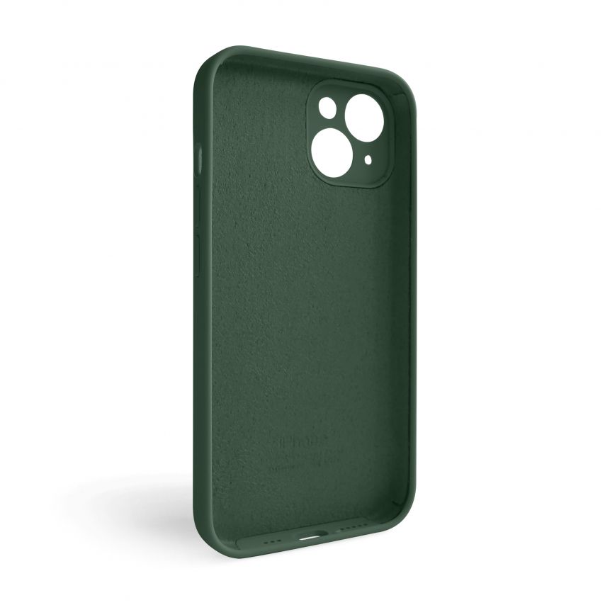 Case Full Silicone for Apple iPhone 15 atrovirens green (54) closed camera (without logo)