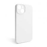 Case Full Silicone for Apple iPhone 15 white (09) closed camera (without logo) - Buy for 2.50 € in Germany