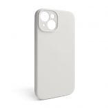 Hülle Full Silicone für Apple iPhone 15 (11) stein geschlossen Kamera (ohne Logo) - Kaufen Sie für 2.50 € in Deutschland