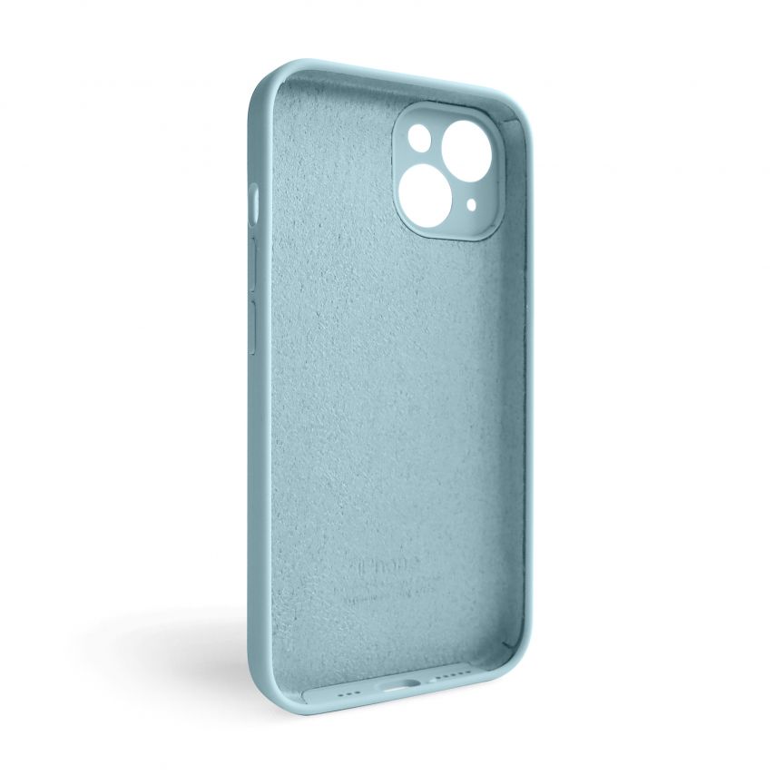 Case Full Silicone for Apple iPhone 15 sky blue (58) closed camera (without logo)