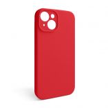 Case Full Silicone for Apple iPhone 15 red (14) closed camera (without logo) - Buy for 2.50 € in Germany