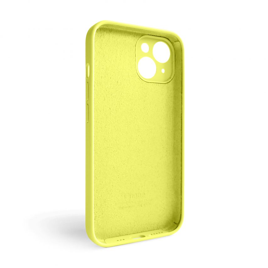 Case Full Silicone for Apple iPhone 15 flash lime (41) closed camera (without logo)