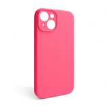 Case Full Silicone for Apple iPhone 15 (38) shiny pink closed camera (without logo) - Buy for 2.50 € in Germany