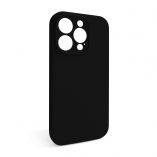 Case Full Silicone for Apple iPhone 15 Pro black (18) closed camera (without logo) - Buy for 2.50 € in Germany