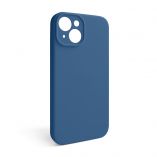 Case Full Silicone for Apple iPhone 14 (20) navy blue closed camera (without logo) - Buy for 2.50 € in Germany