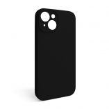 Case Full Silicone for Apple iPhone 14 black (18) closed camera (without logo) - Buy for 2.50 € in Germany