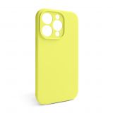 Case Full Silicone for Apple iPhone 15 Pro flash lime (41) closed camera (without logo)