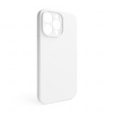 Case Full Silicone for Apple iPhone 15 Pro Max white (09) closed camera (without logo)