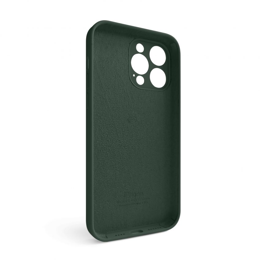 Case Full Silicone for Apple iPhone 15 Pro Max atrovirens green (54) closed camera (without logo)