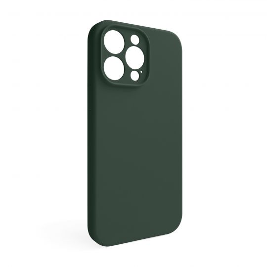 Case Full Silicone for Apple iPhone 15 Pro Max atrovirens green (54) closed camera (without logo)