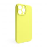 Case Full Silicone for Apple iPhone 15 Pro Max flash lime (41) closed camera (without logo)