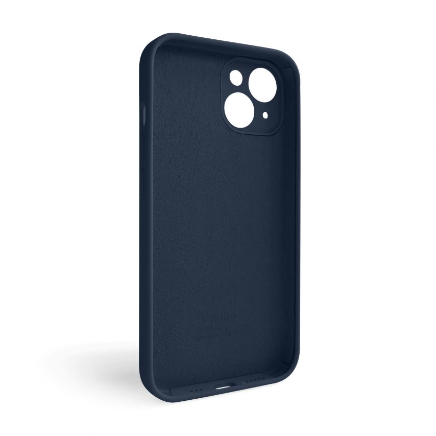 Case Full Silicone for Apple iPhone 15 dark blue (08) closed camera (without logo)