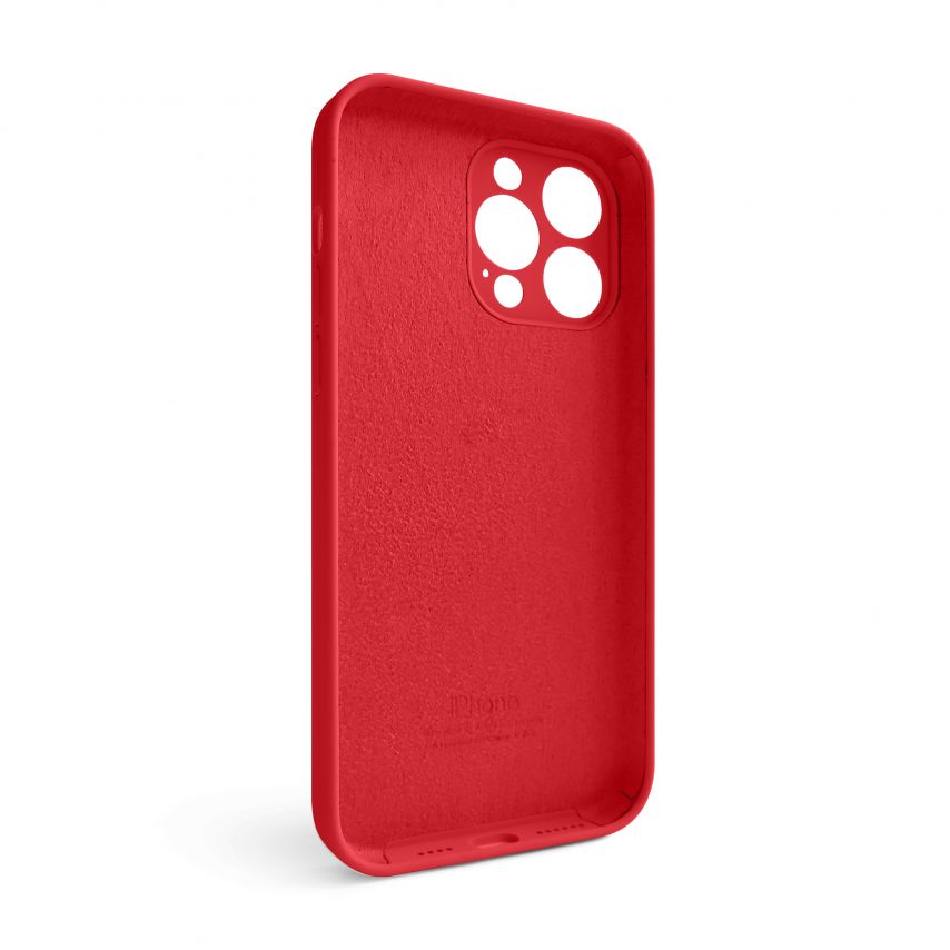 Case Full Silicone for Apple iPhone 15 Pro Max red (14) closed camera (without logo)